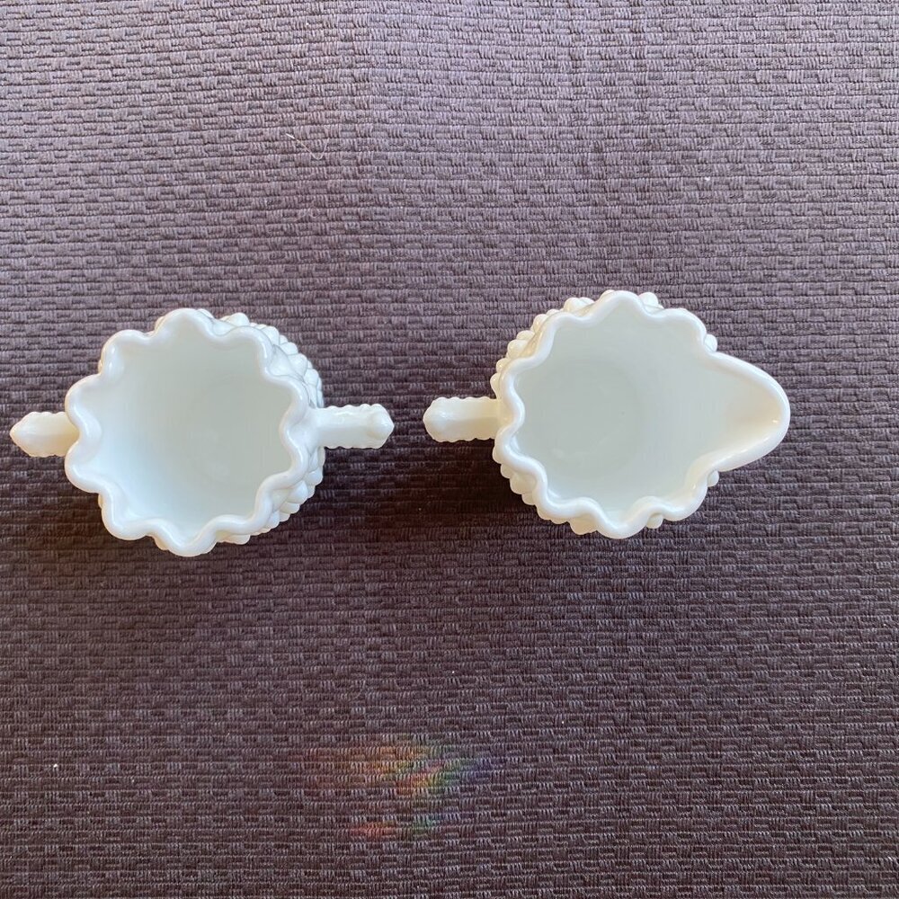 Fenton Hobnail Cream and Sugar set - Picture 4 of 5